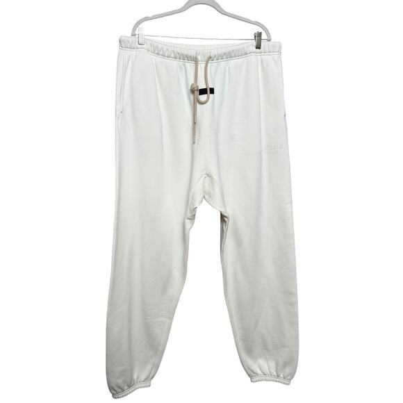 Fear of God Essentials Off-White  Drawstring Lounge Pants Size XXL Cotton Blend - Picture 1 of 6